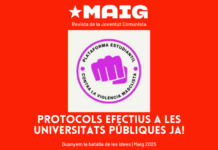 Protocols efectius a les universitats públiques ja!
