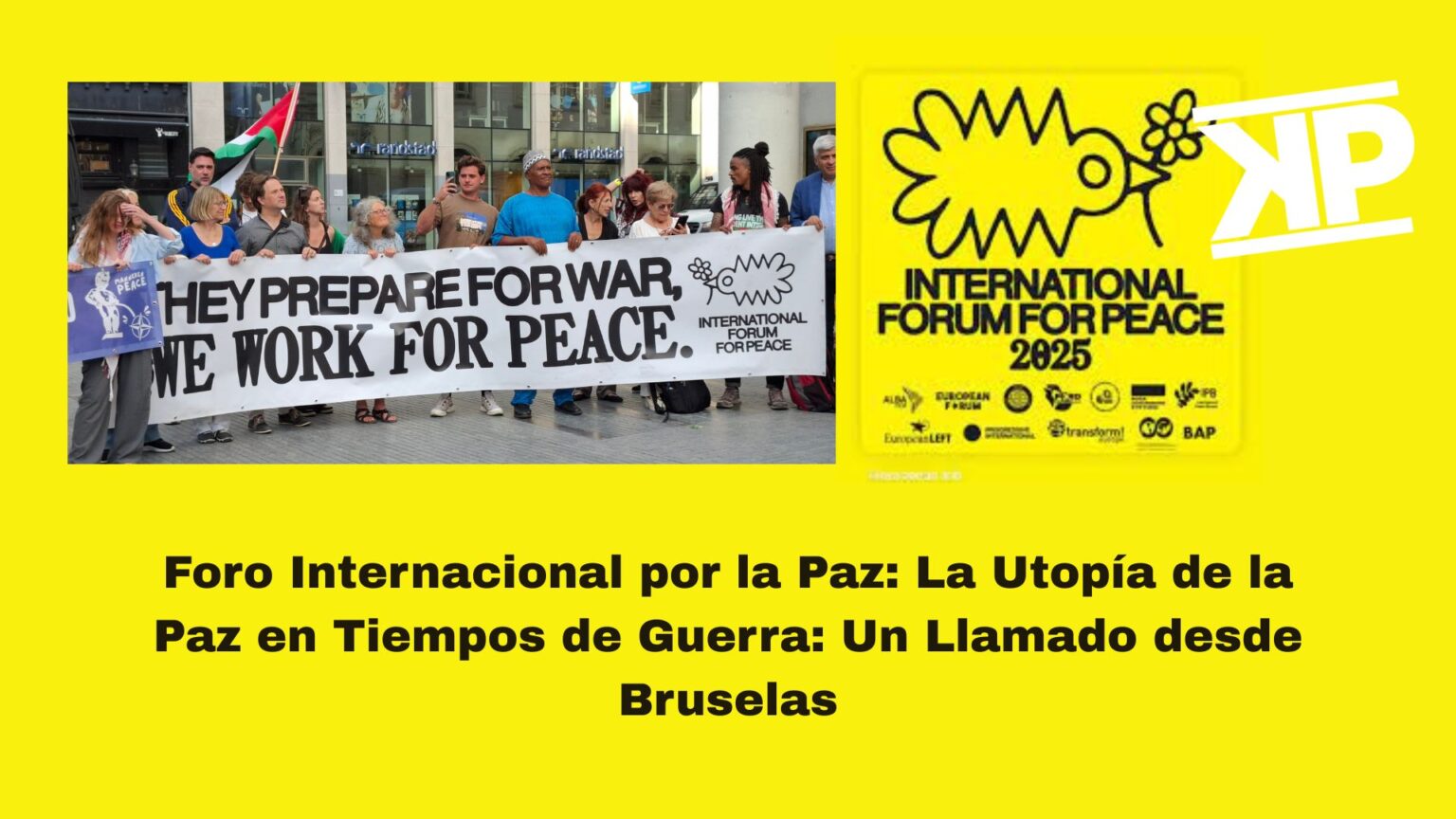 Fòrum Internacional per la Pau: La Utopia de la Pau en Temps de Guerra ...